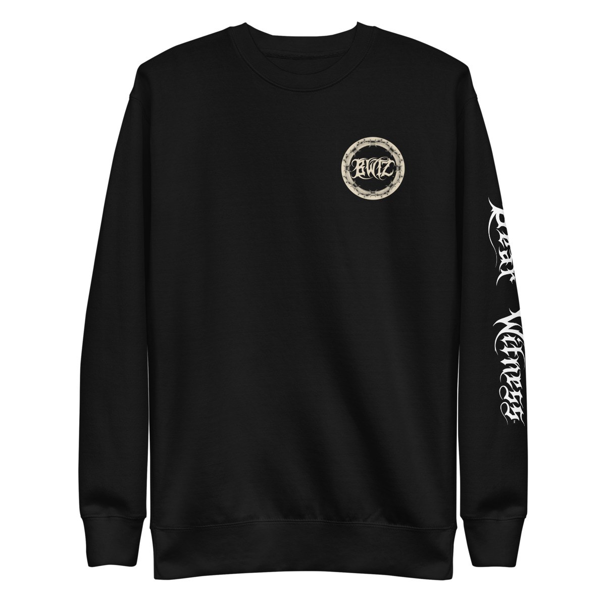Bear Witness Premium Crewneck (Black) — Black