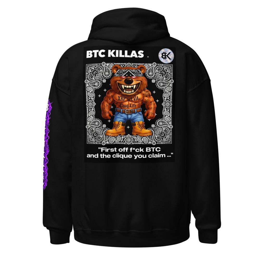 BTCK Bear Hoodie — Black