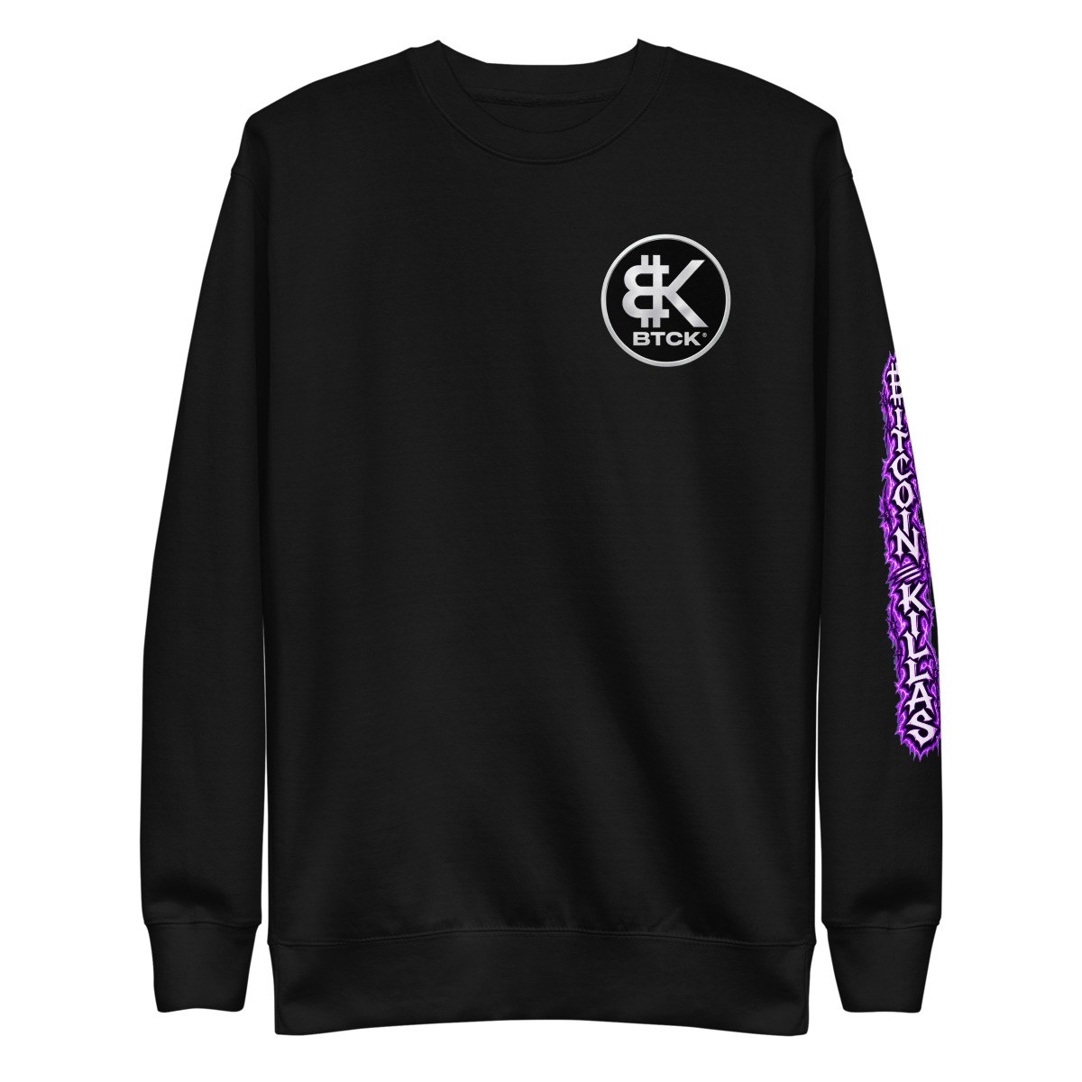 BTCK Premium Crewneck (Black) — Black