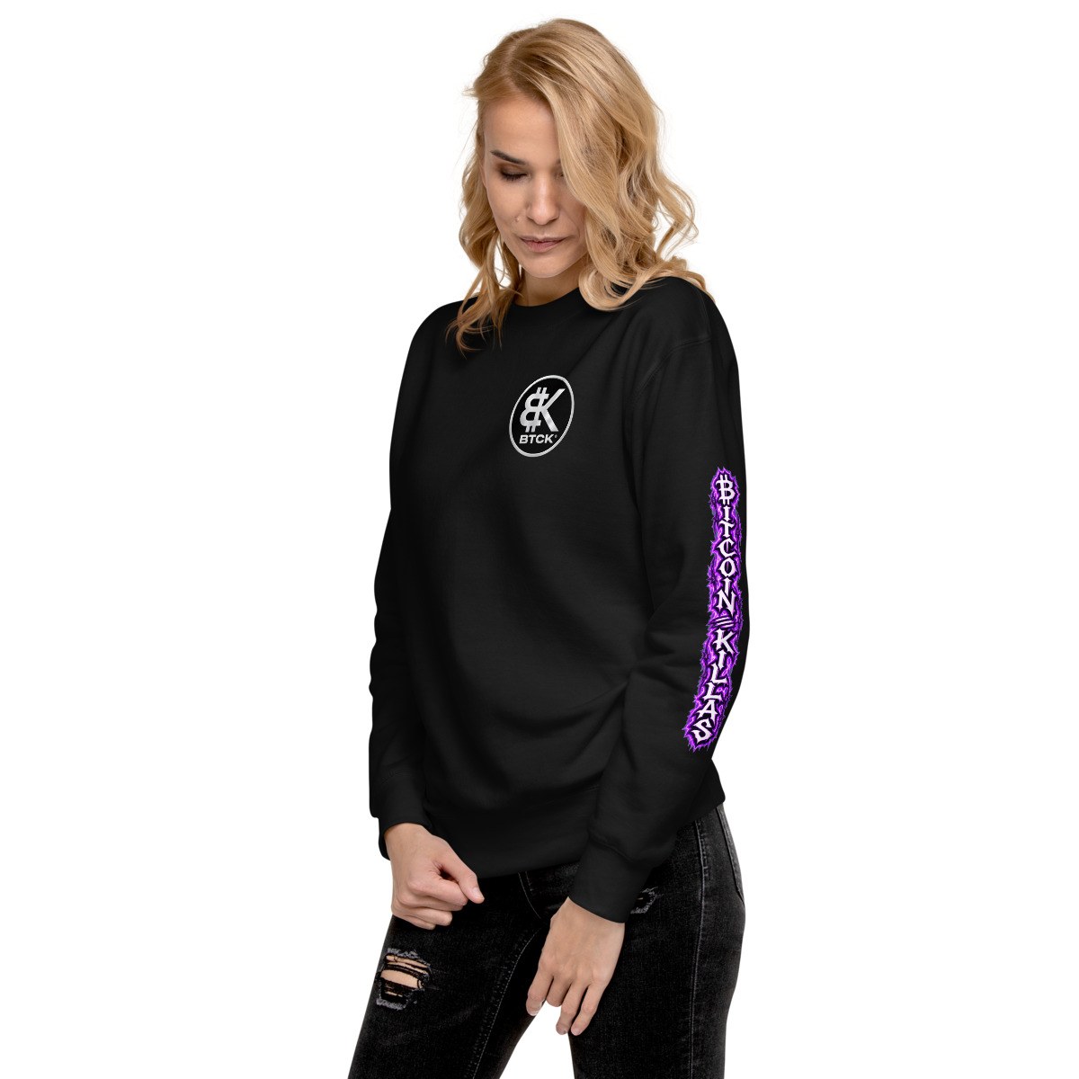 BTCK Premium Crewneck (Black) — Black