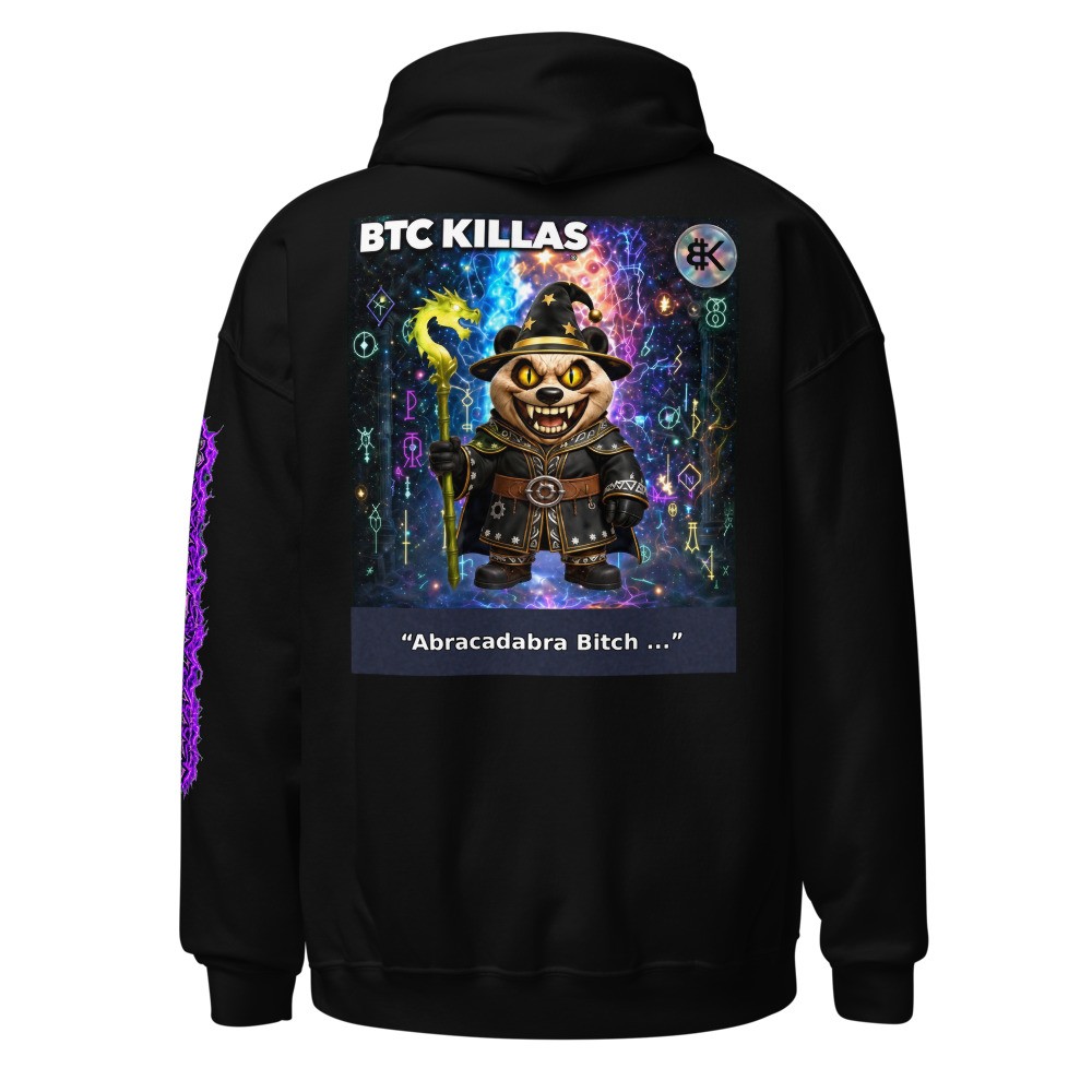 BTCK Hoodie - Purple Lightning Sleeve — Black