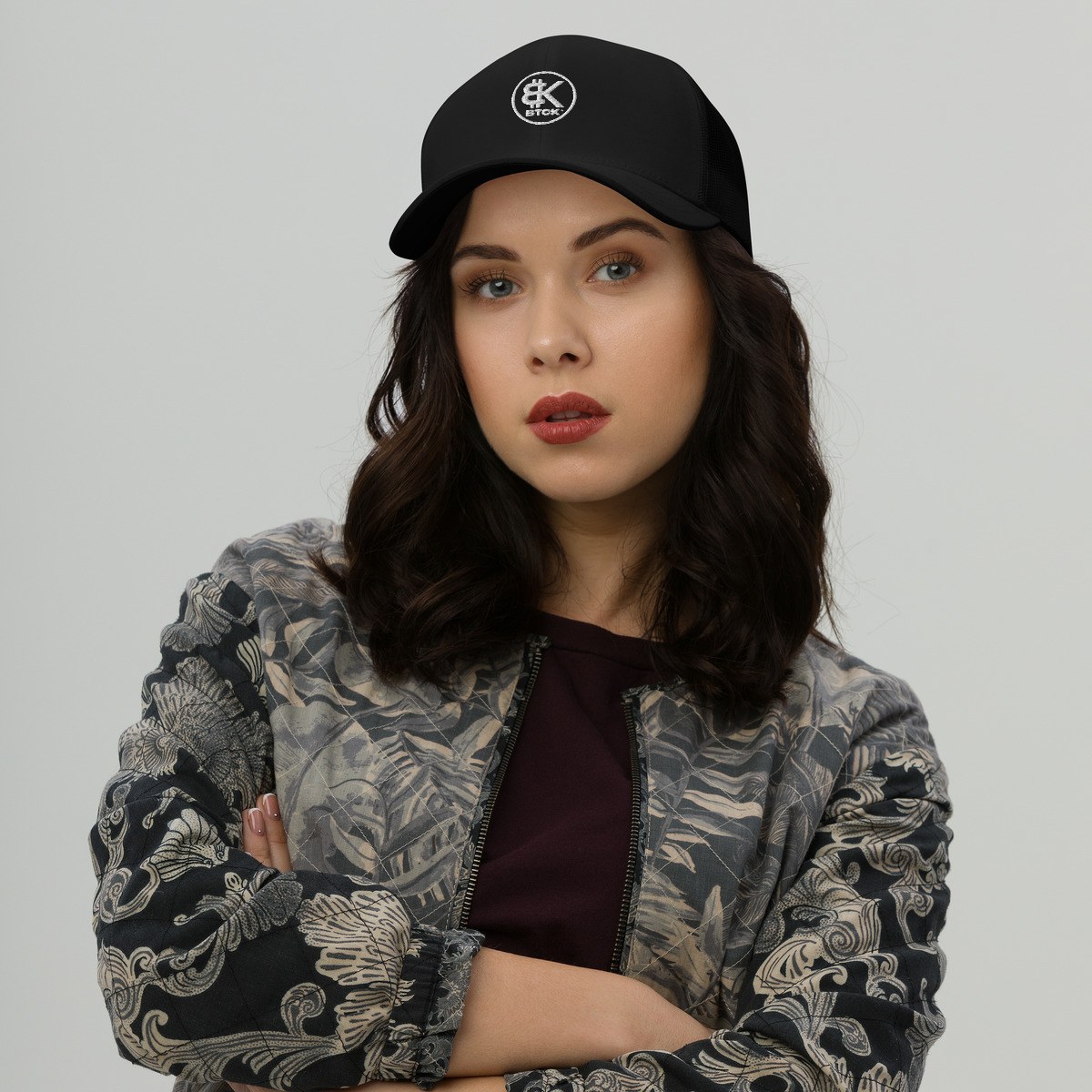 BTCK Retro Trucker Hat (Black) — Black
