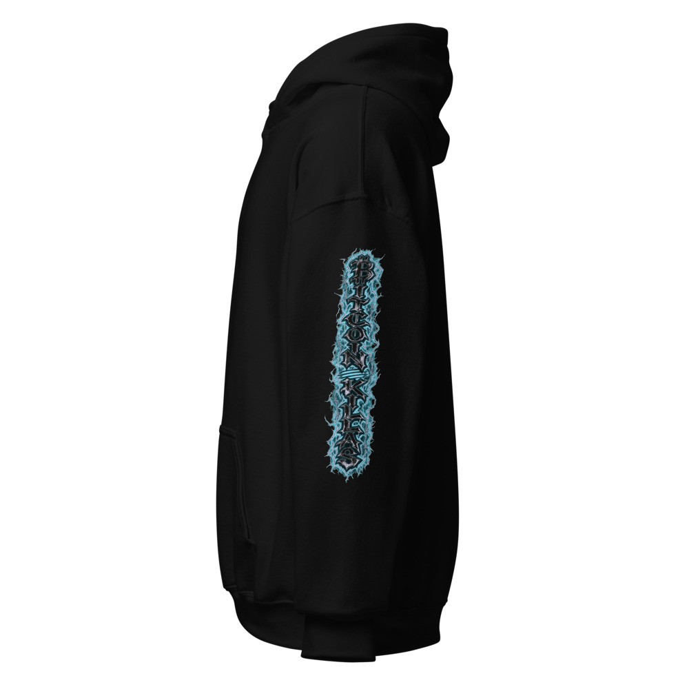 BTCK Hoodie - Purple Lightning Sleeve — Black