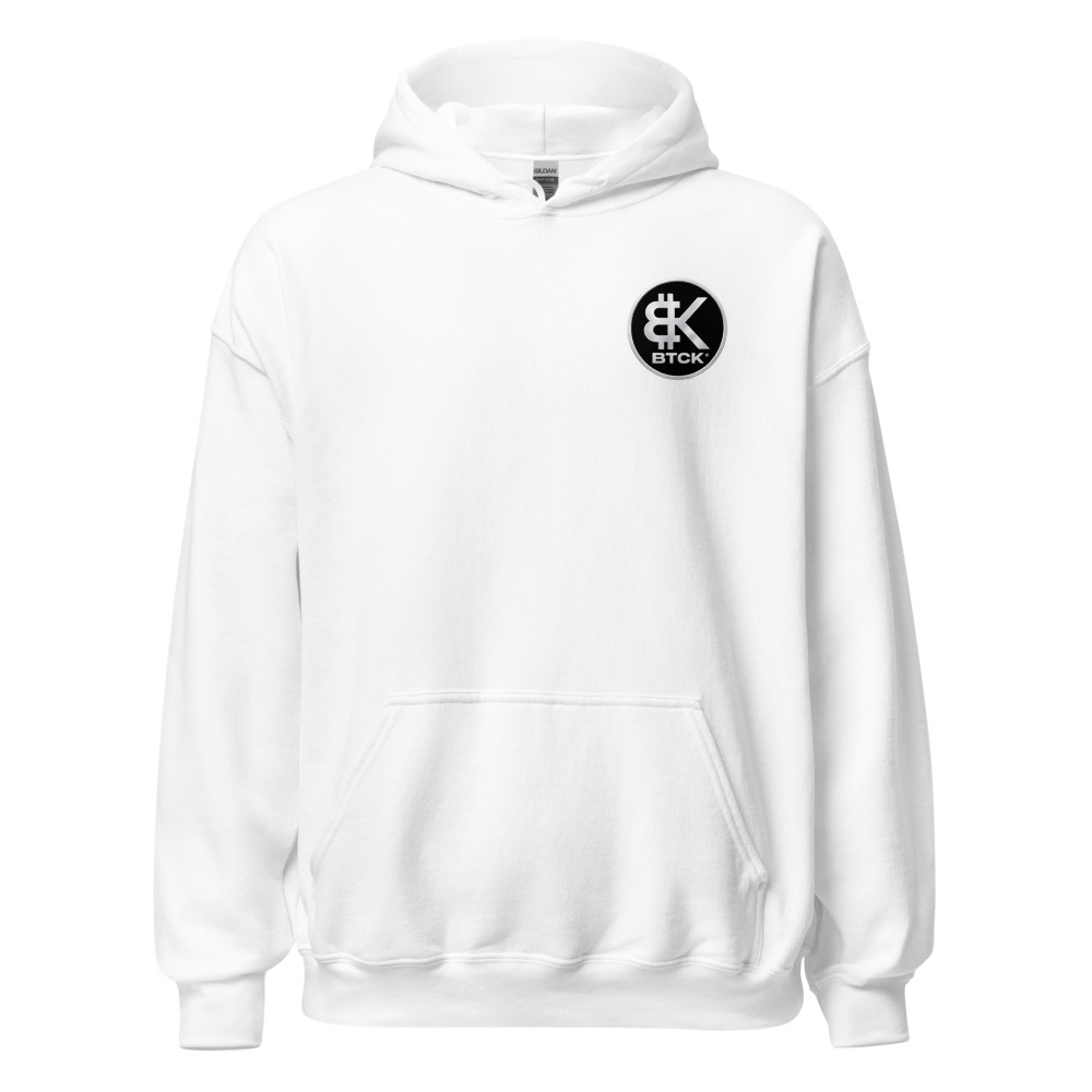 BTCK Hoodie - Purple Lightning Sleeve — White