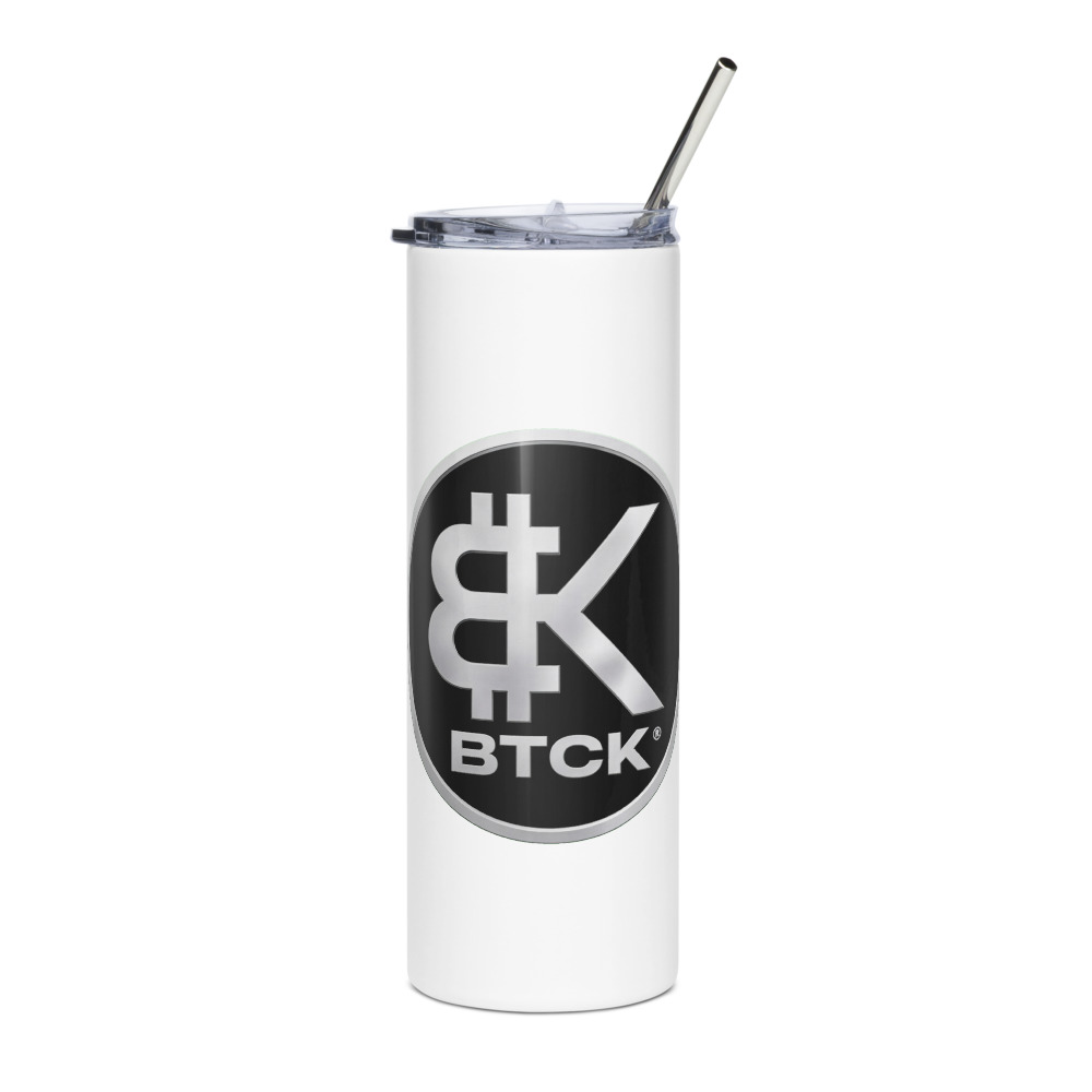 BTCK Steel Tumbler — White