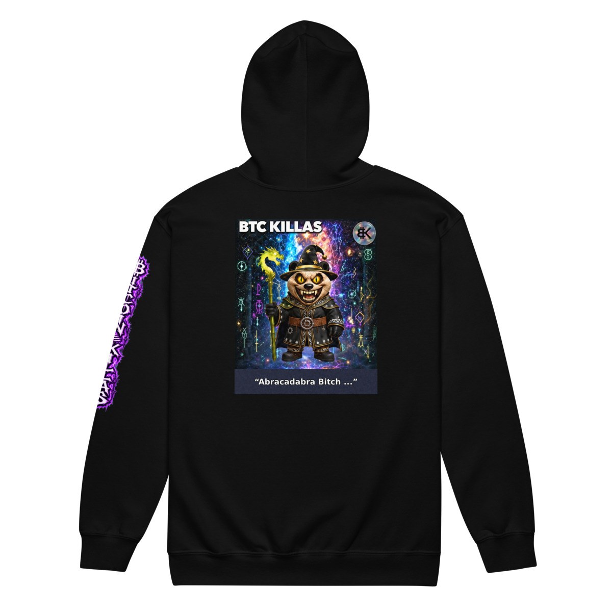 BTCK Zip Hoodie (Black) — Black