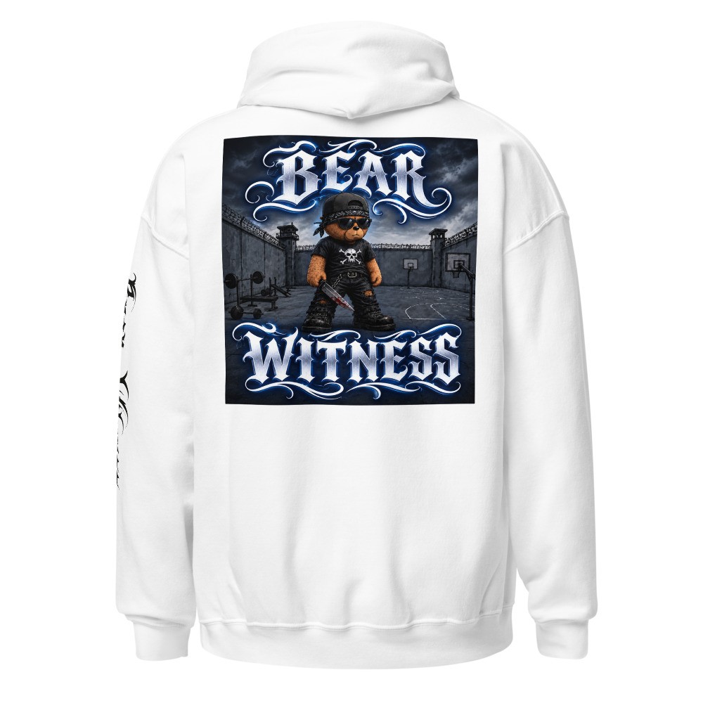 Bear Witness - Prison Yard Hoodie — White
