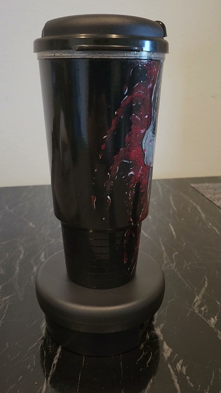 Hand-Painted Tumbler — Blood Skull