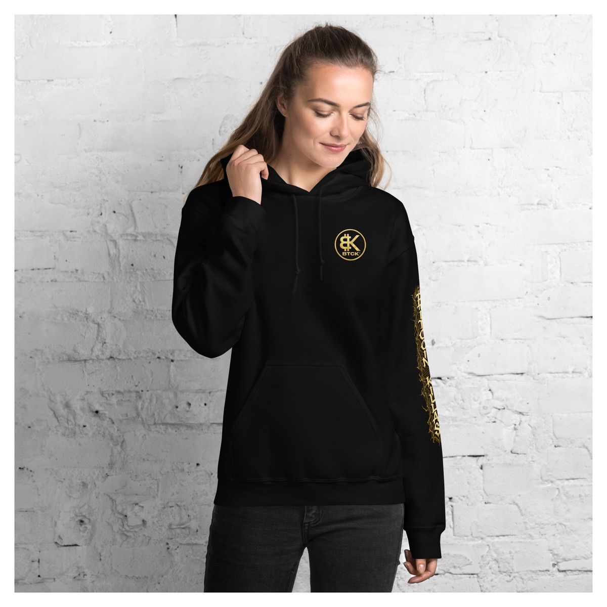 BTCK Wizard Hoodie — Black / Gold