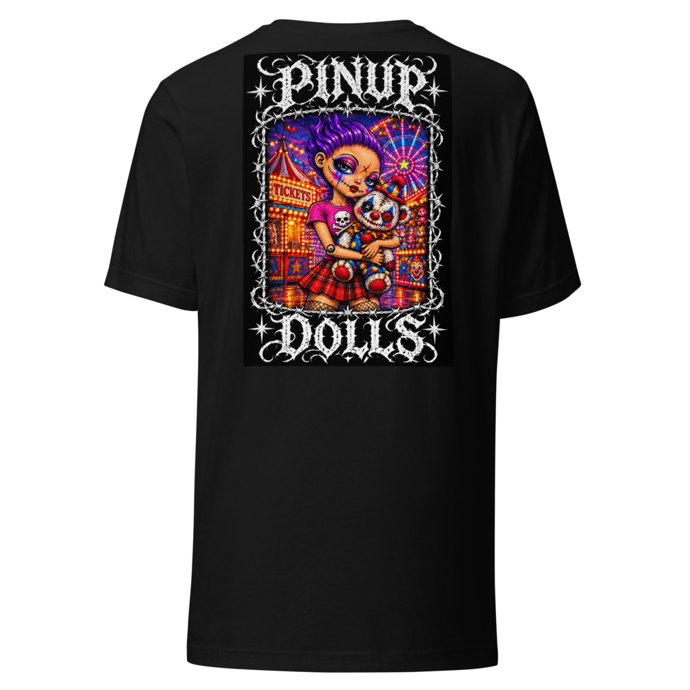 Pinup Dolls - Carnival Clown Bear T-Shirt — Black