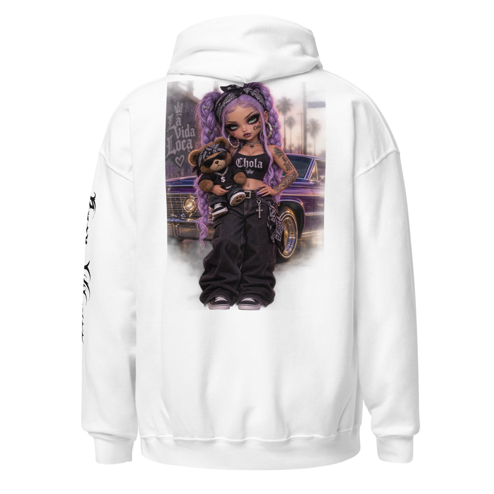 Pinup Dolls - Chola Lowrider Hoodie — White