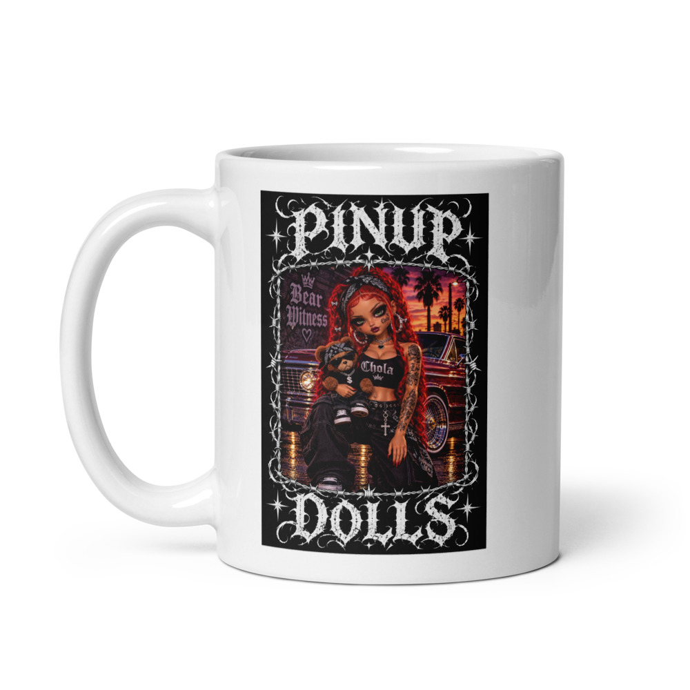 Red Lowrider Mug — White