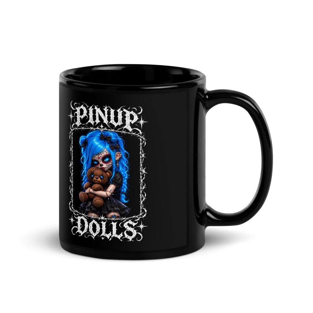 Sugar Skull Mug — Black