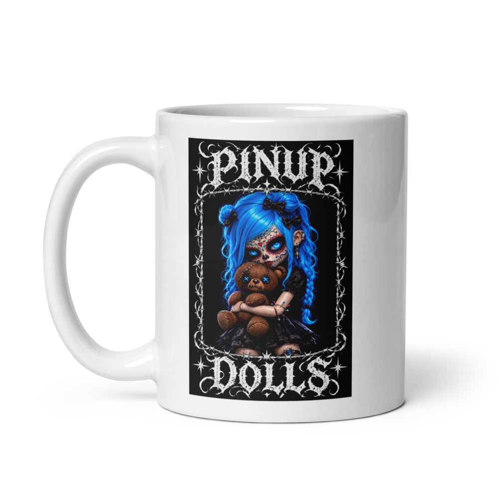Sugar Skull Mug — White
