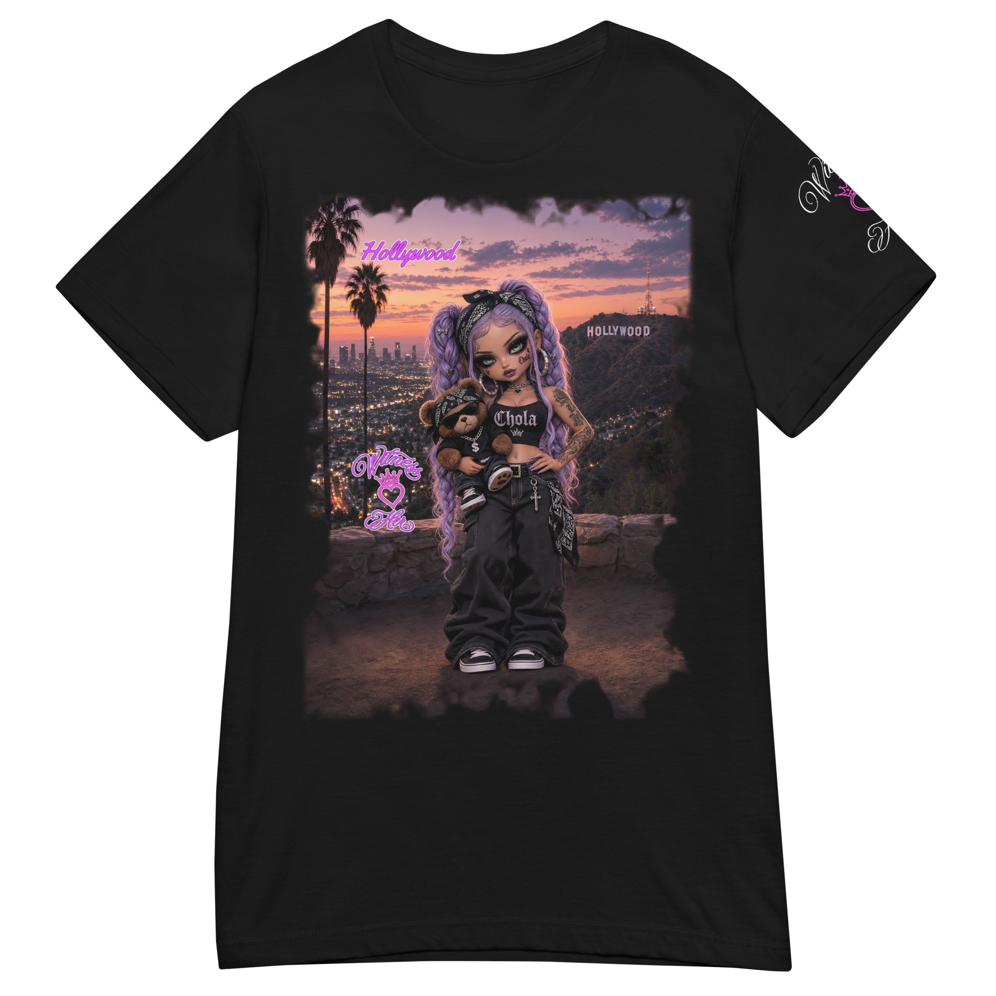 Witness Her — LA Hollywood Chola Women’s Tee — Black