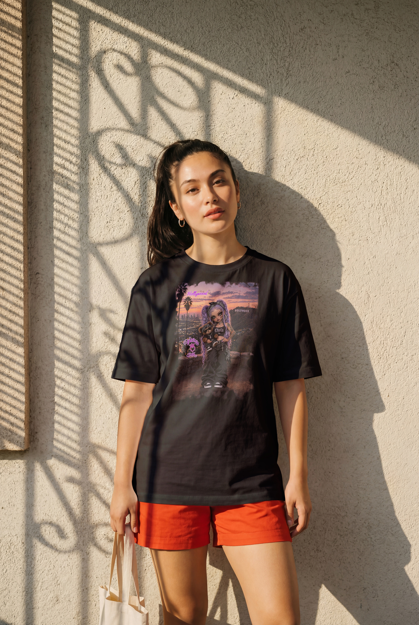 Witness Her — LA Hollywood Chola Women’s Tee — Black
