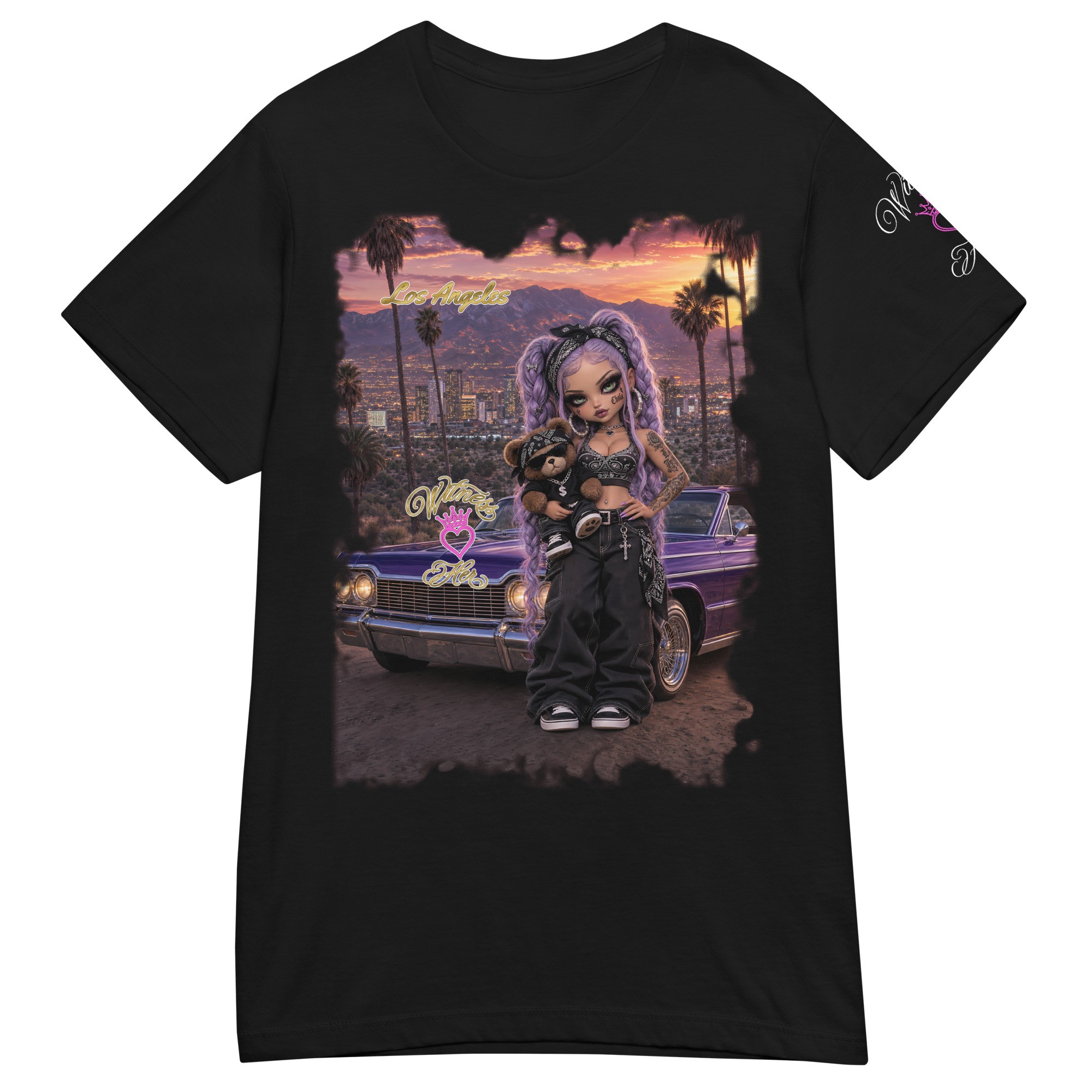 Witness Her — LA Mountain Impala Chola Women’s Tee — Black