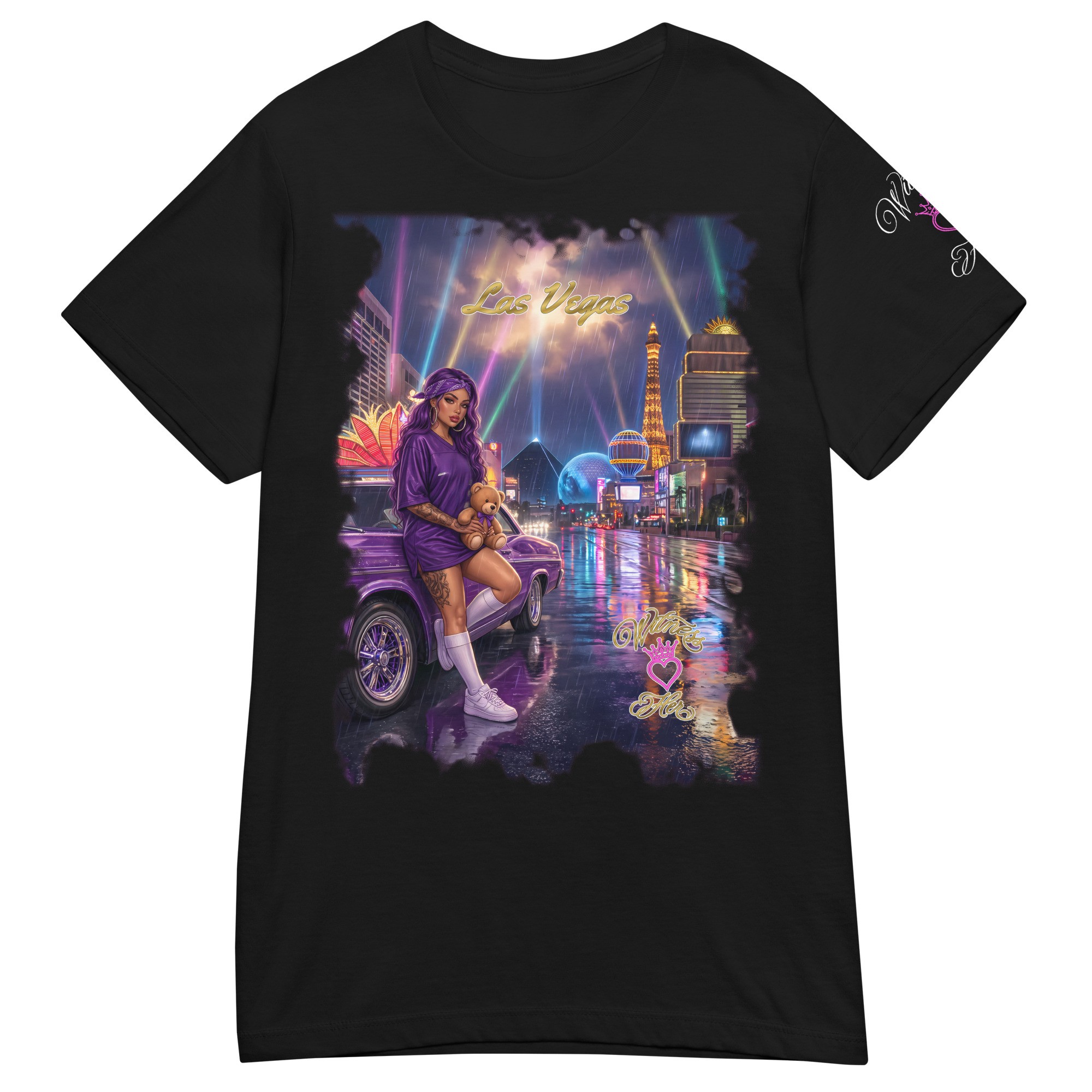 Witness Her — Las Vegas Rain Chola Women’s Tee — Black