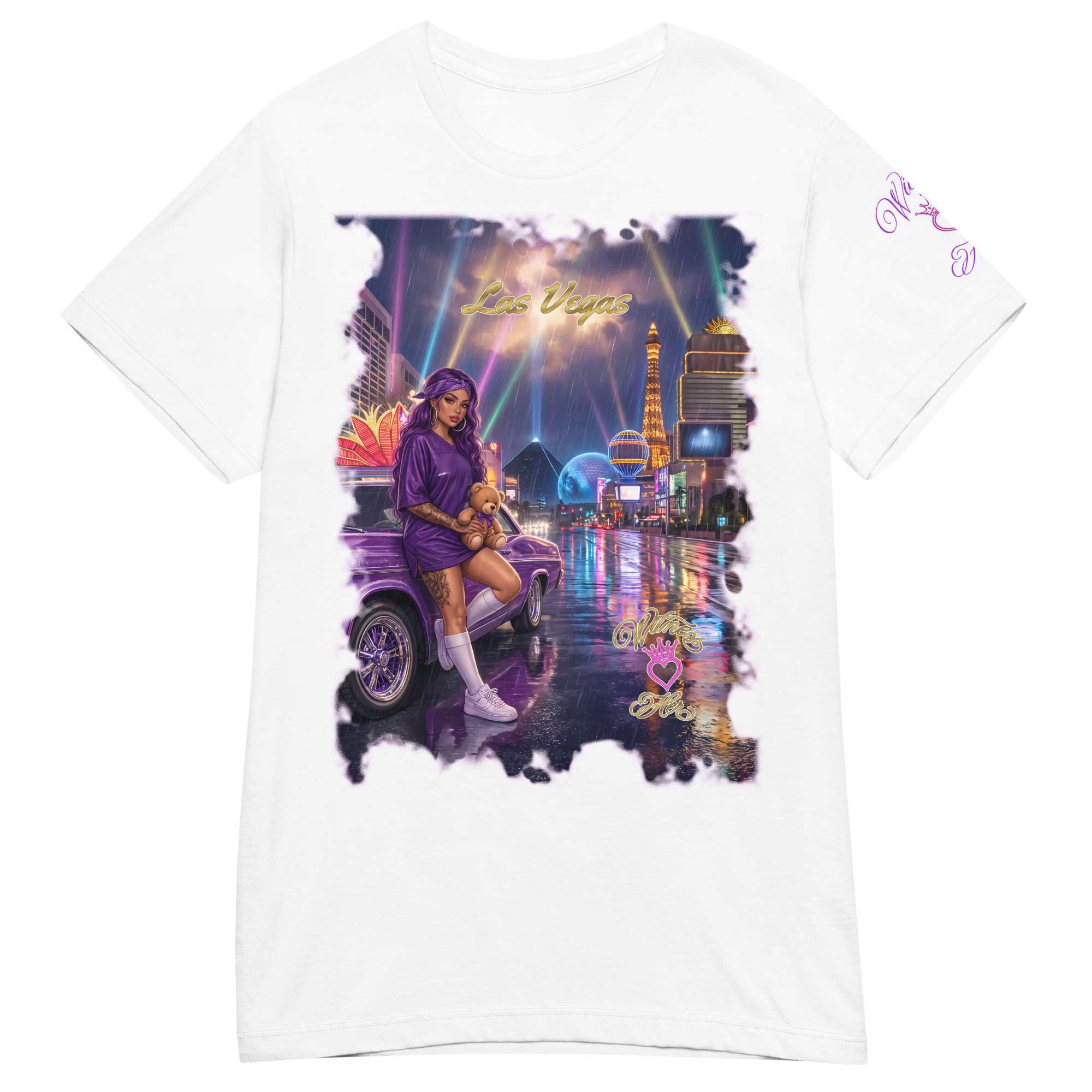 Witness Her — Las Vegas Rain Chola Women’s Tee — White