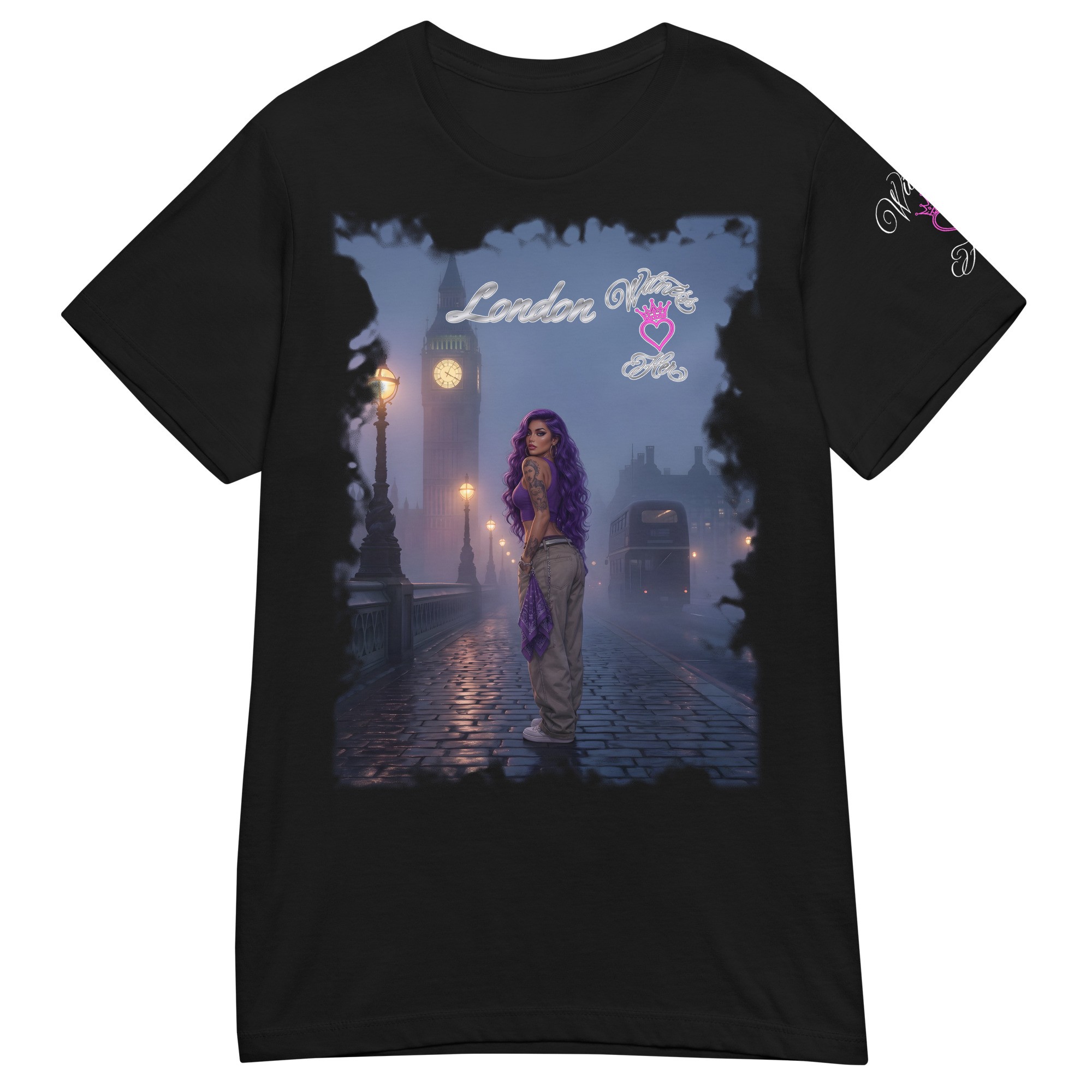 Witness Her — London Fog Chola Women’s Tee — Black