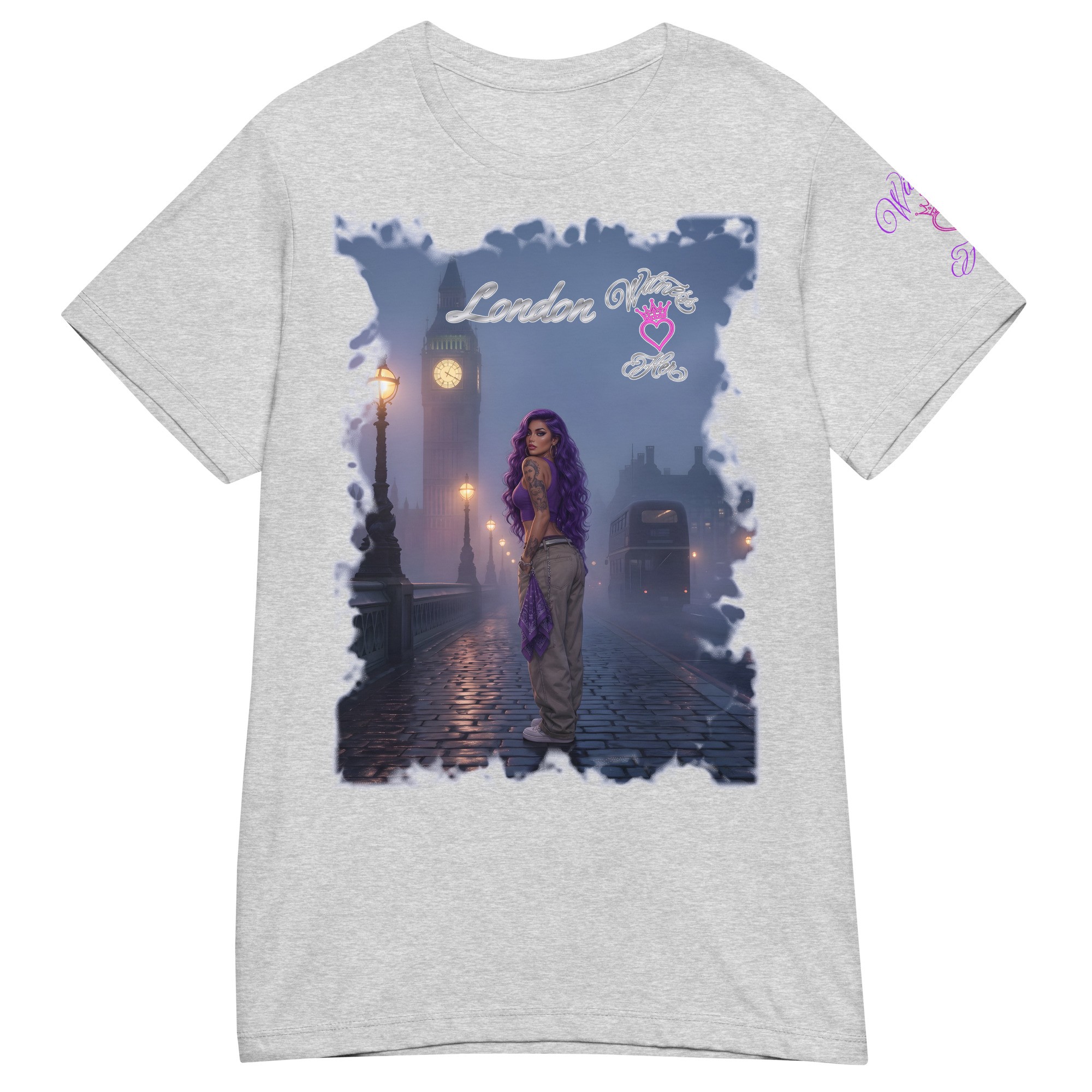 Witness Her — London Fog Chola Women’s Tee — Sport Grey