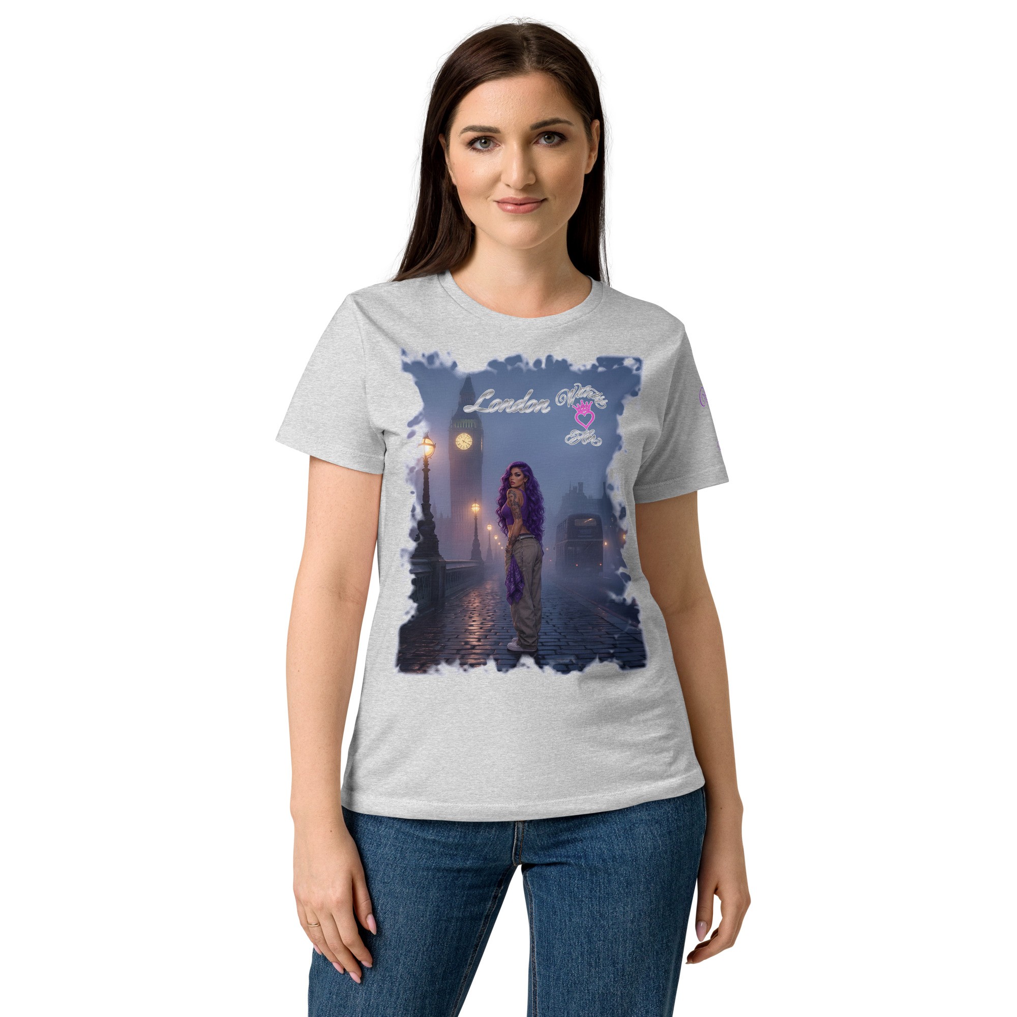 Witness Her — London Fog Chola Women’s Tee — Sport Grey