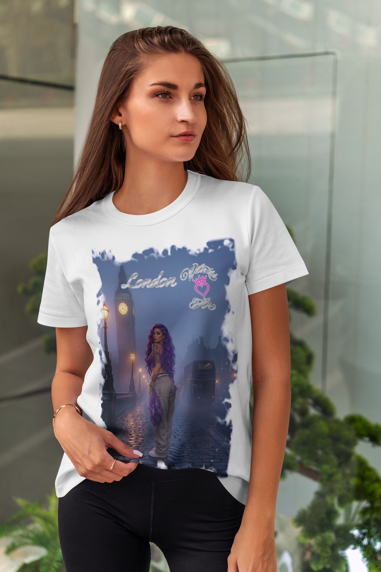 Witness Her — London Fog Chola Women’s Tee — White