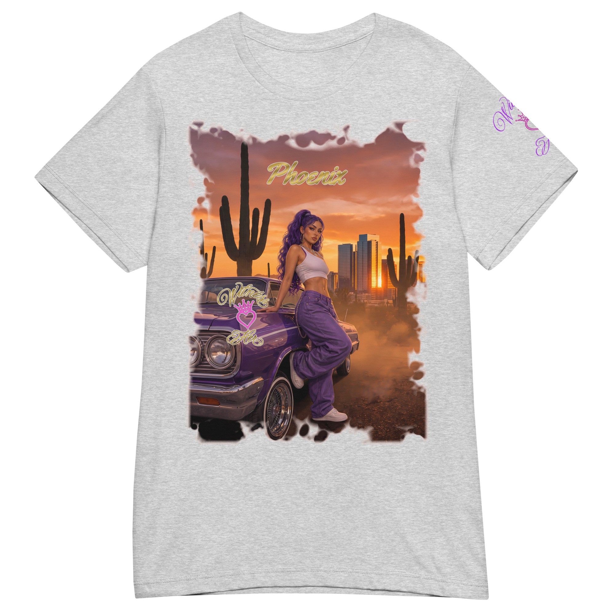 Witness Her — Phoenix Dusk Chola Women’s Tee — Sport Grey