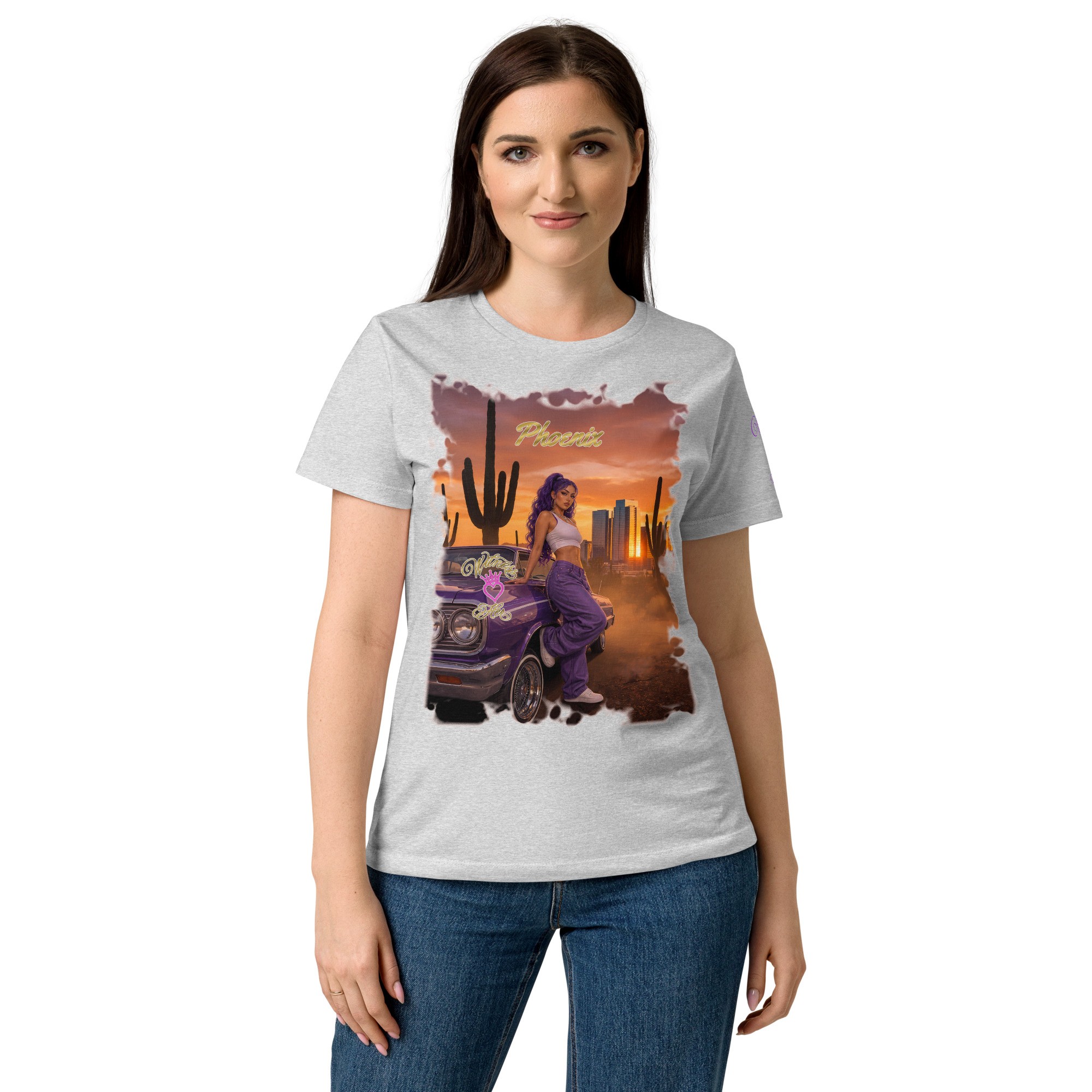 Witness Her — Phoenix Dusk Chola Women’s Tee — Sport Grey