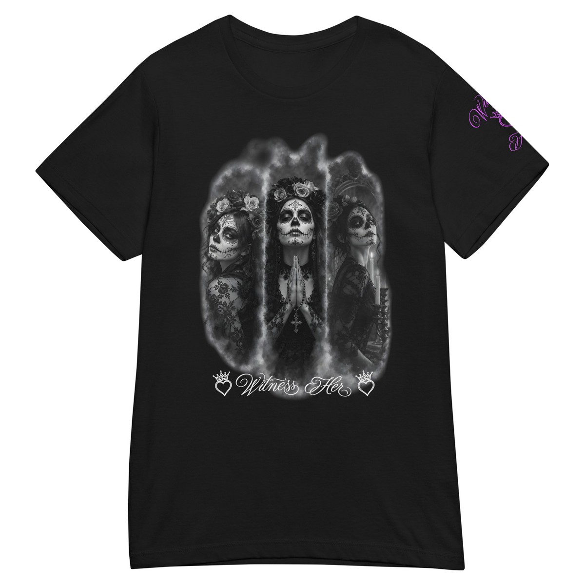 Witness Her — Praying Women’s Tee (Black)