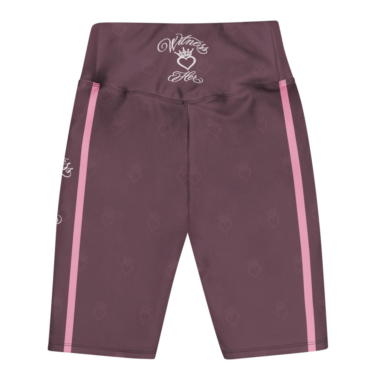 Witness Her Running Biker Shorts — Mauve / Rose