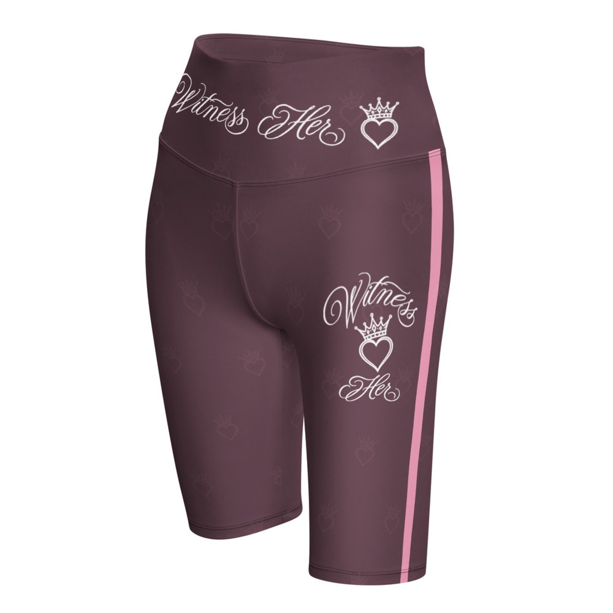 Witness Her Running Biker Shorts — Mauve / Rose