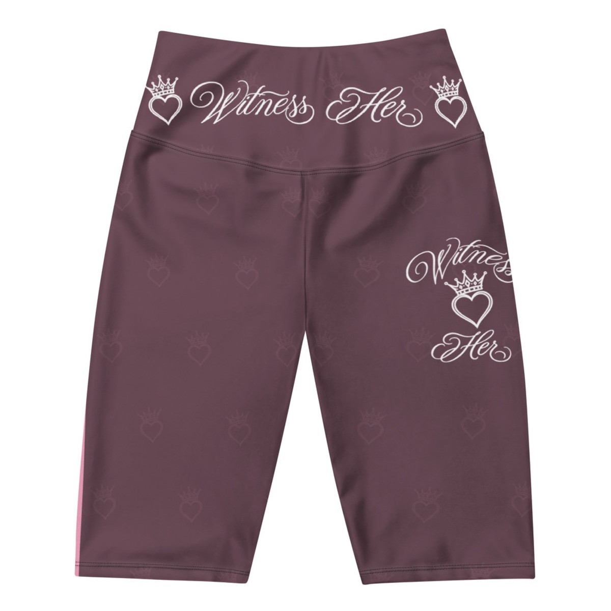 Witness Her Running Biker Shorts — Mauve / Rose