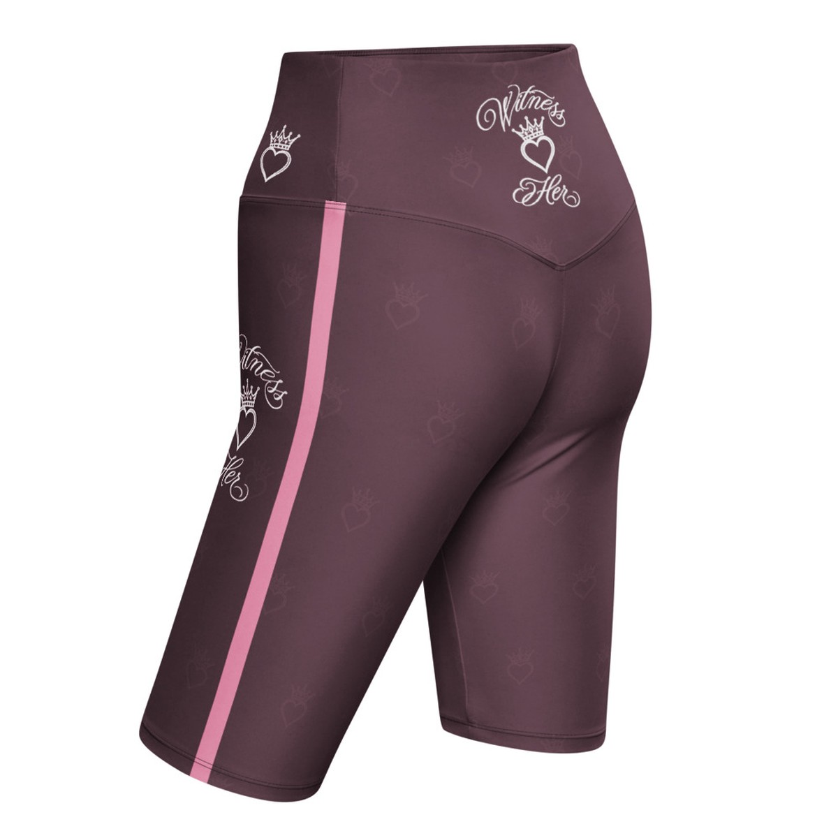 Witness Her Running Biker Shorts — Mauve / Rose