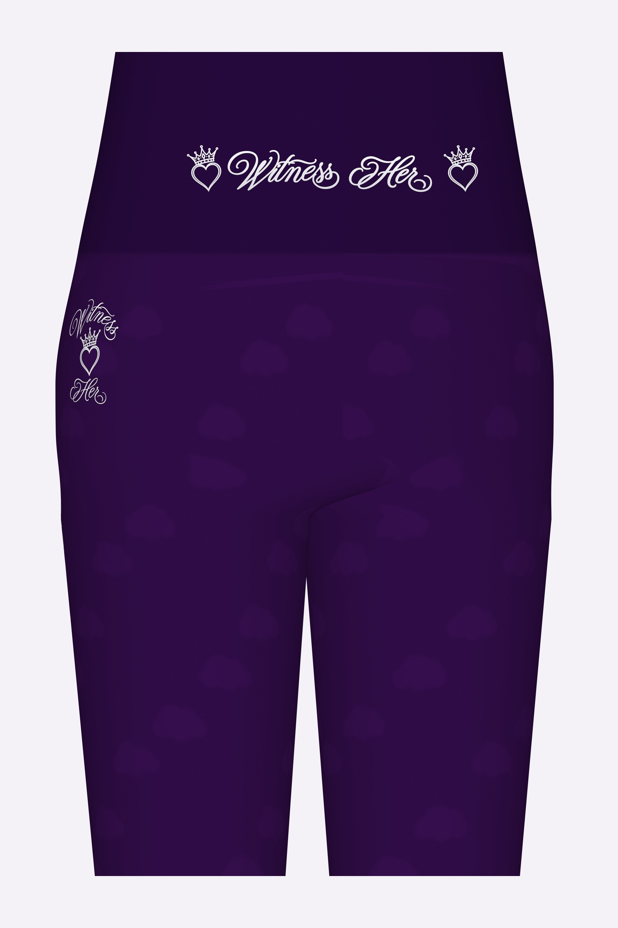 Witness Her Stride Scene Biker Shorts — Purple Scene