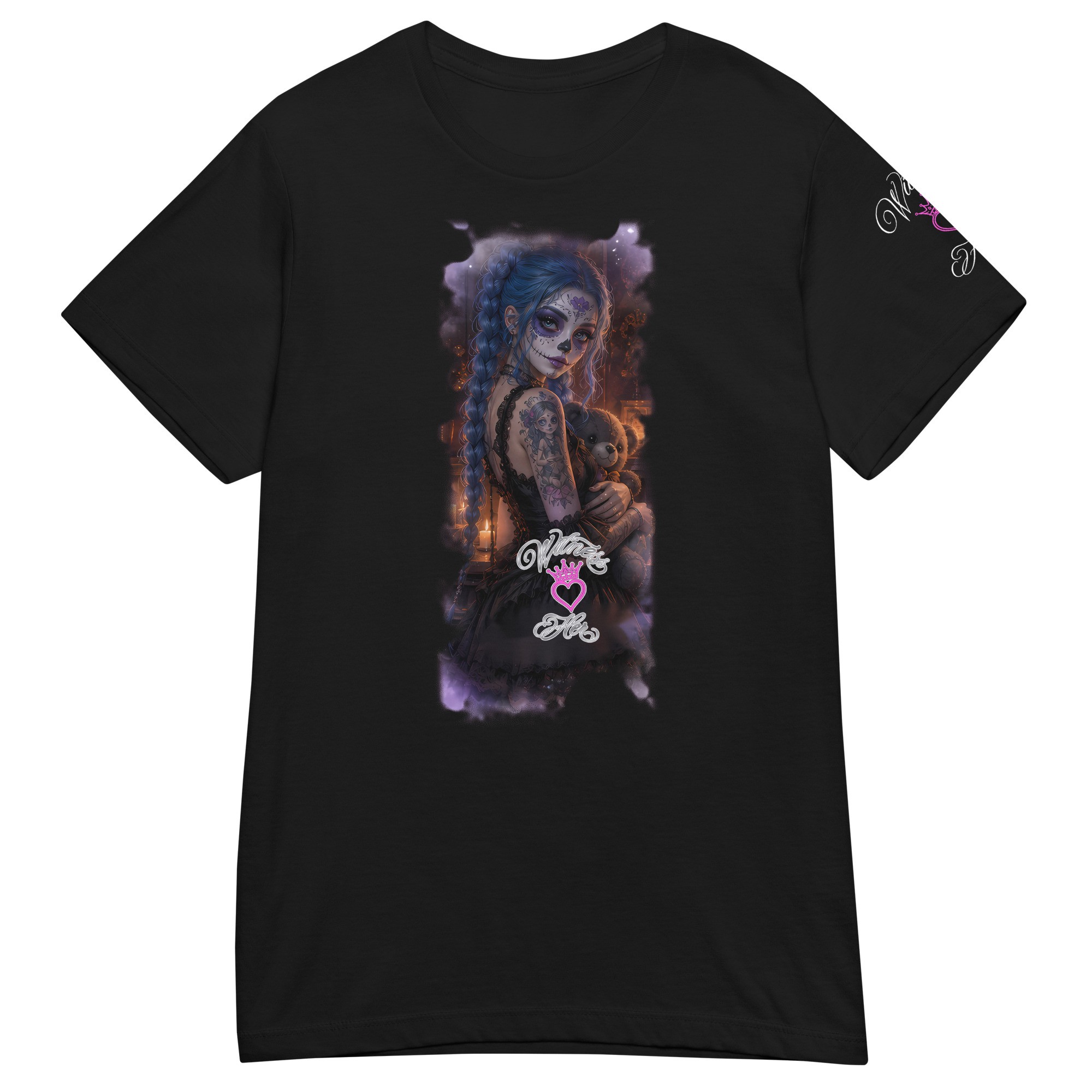 Witness Her — Sugar Skull Candles Women’s Tee — Black
