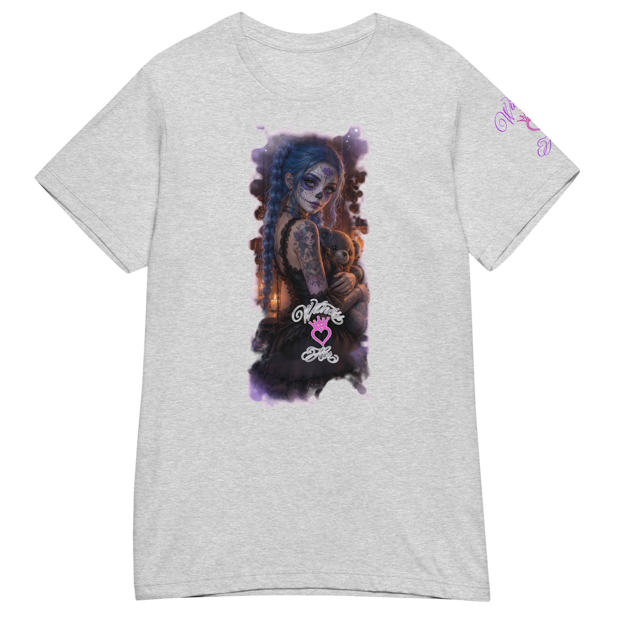 Witness Her — Sugar Skull Candles Women’s Tee — Sport Grey