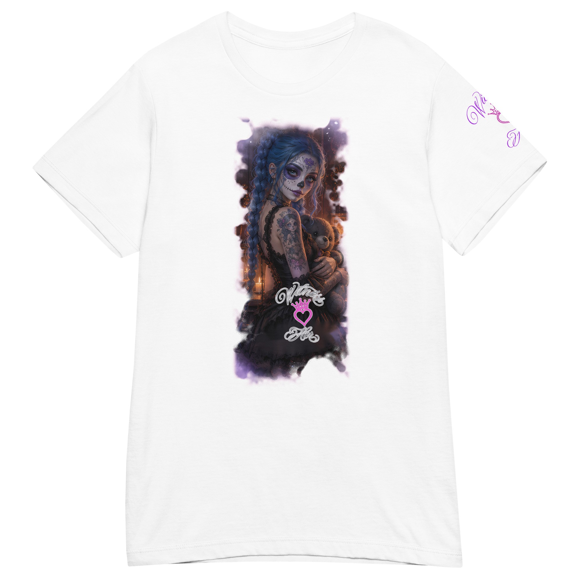 Witness Her — Sugar Skull Candles Women’s Tee — White