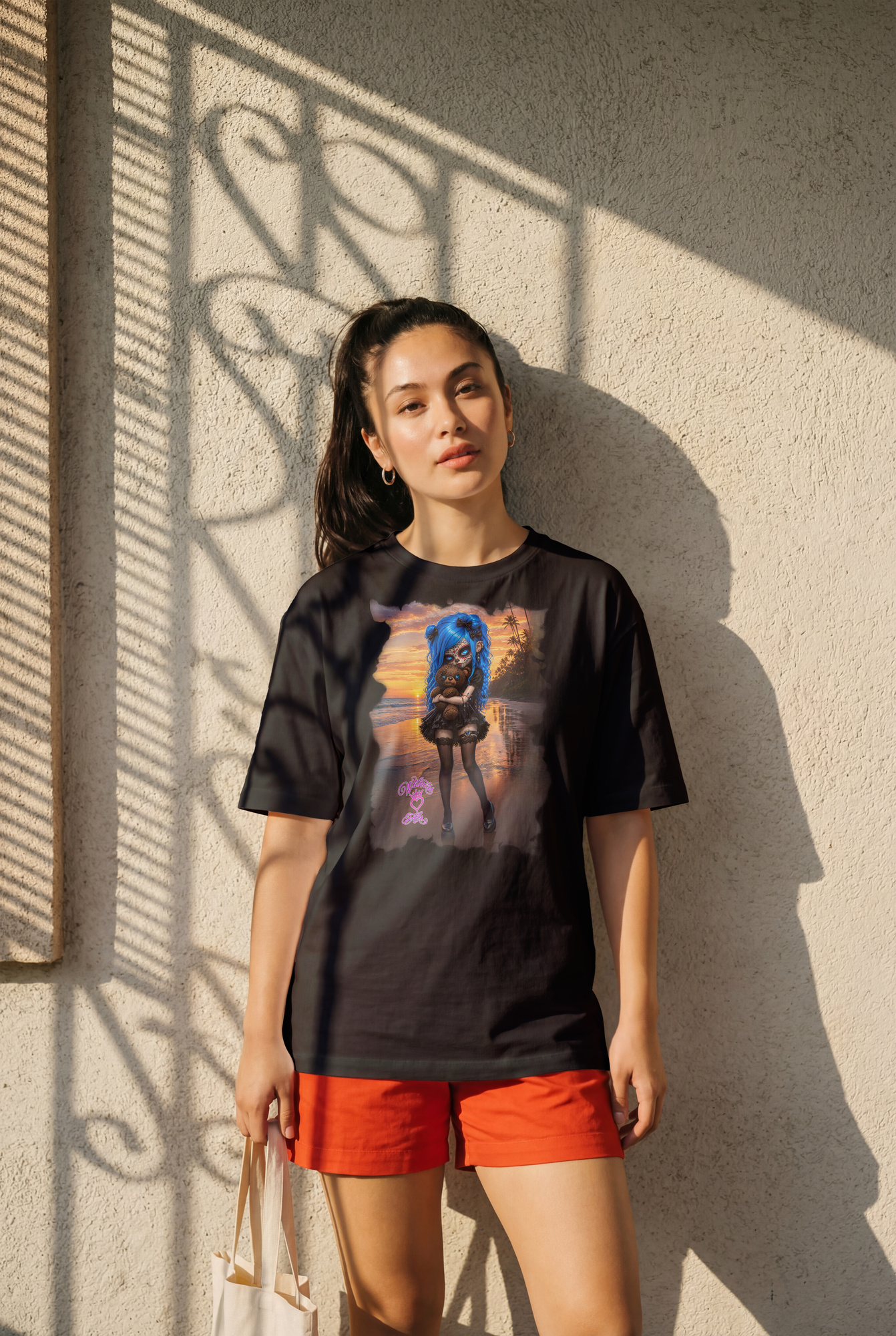 Witness Her — Sugar Skull Women’s Tee — Black