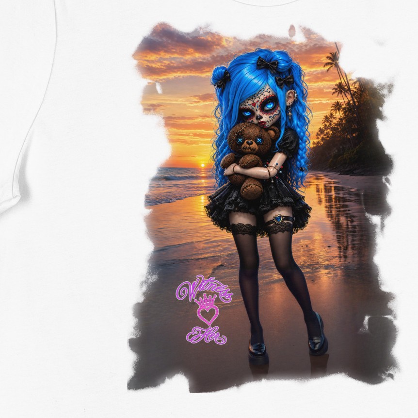 Witness Her — Sugar Skull Women’s Tee — Black