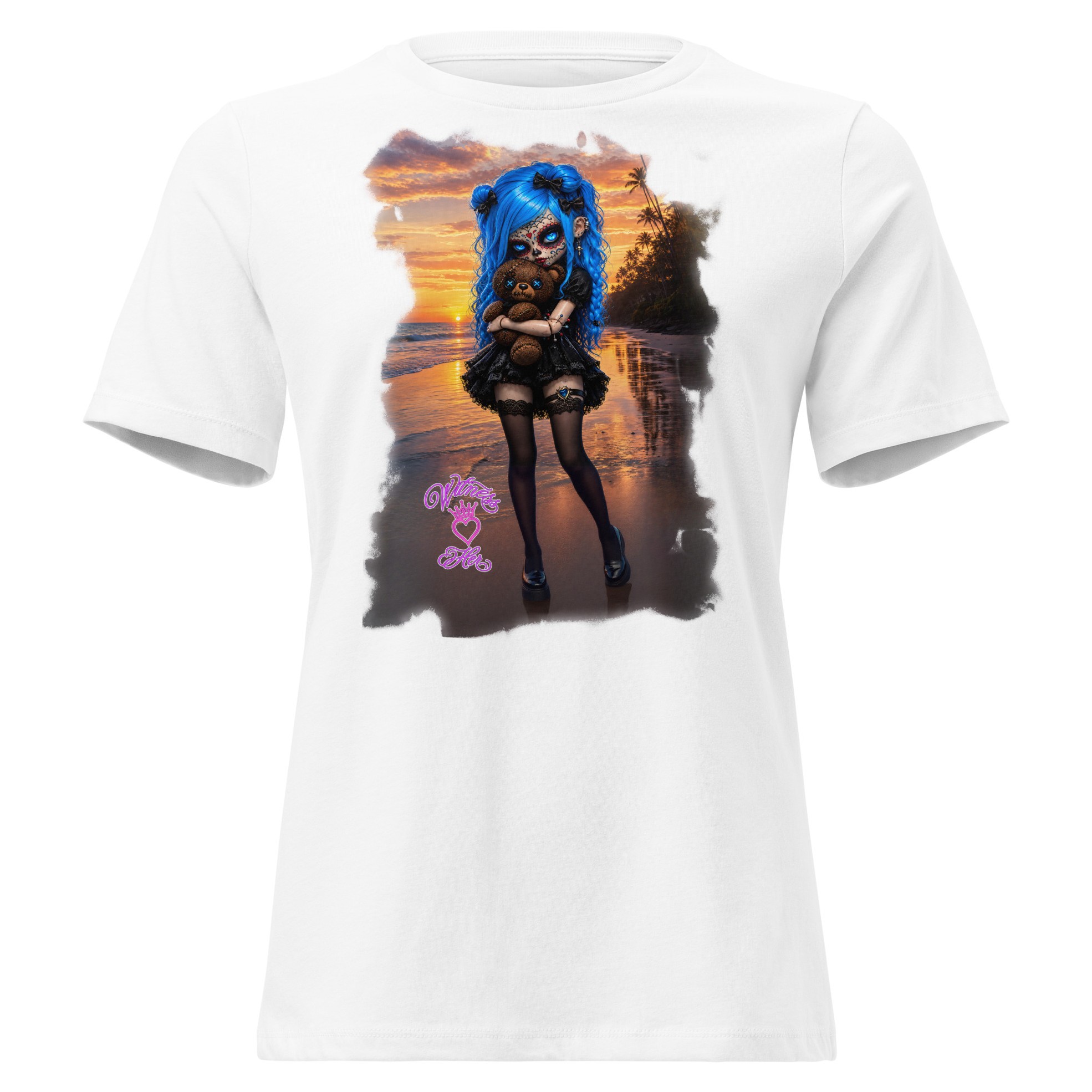 Witness Her — Sugar Skull Women’s Tee — Black
