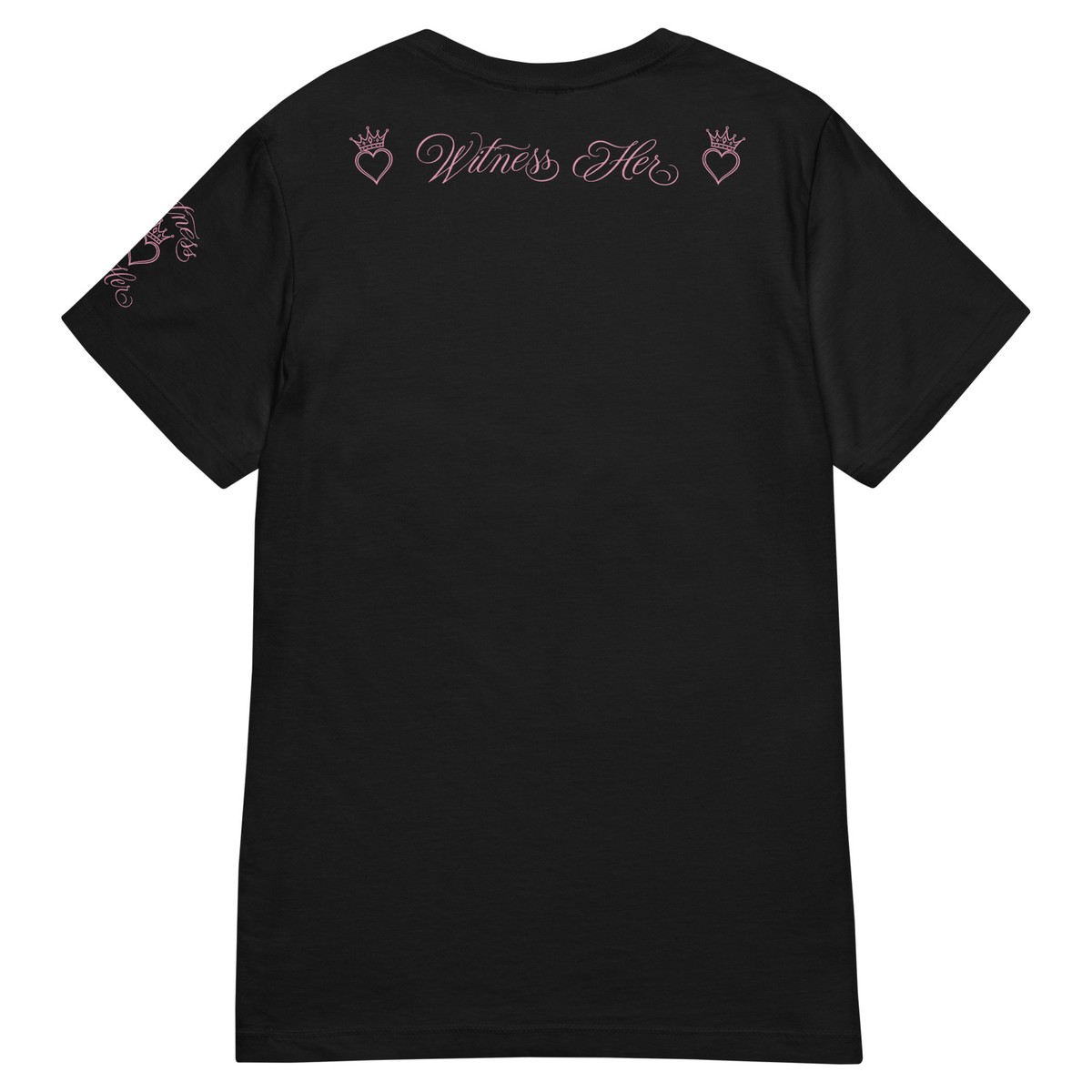 Witness Her — Three Women Women’s Tee (Sport Grey) — Black / Mauve Rose