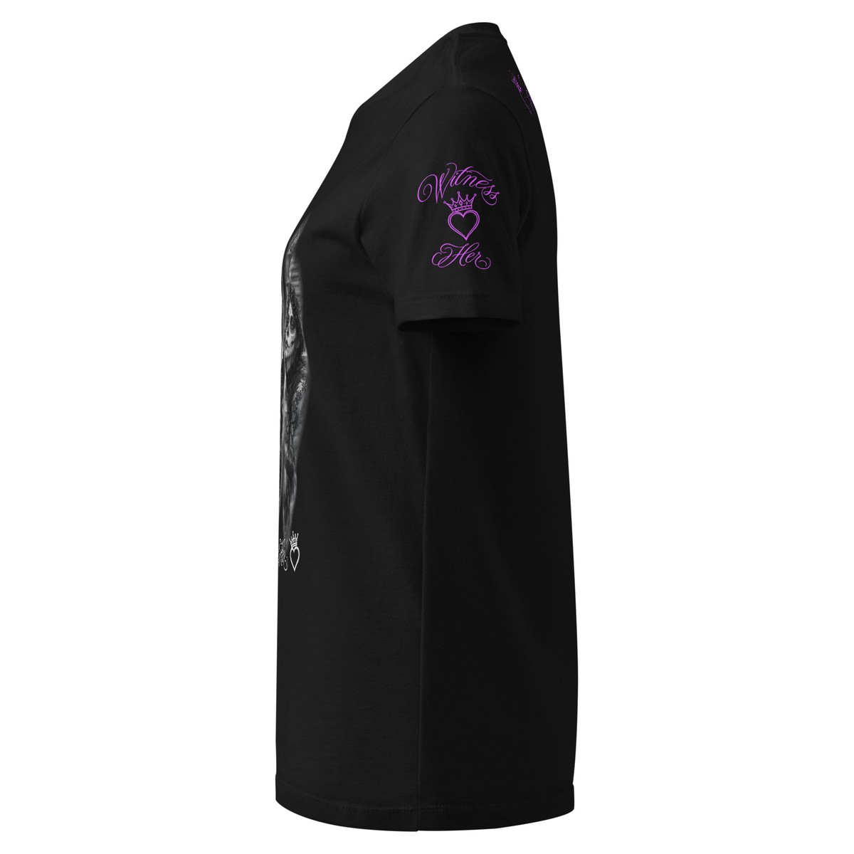 Witness Her — Three Women Women’s Tee (Sport Grey) — Black / Purple