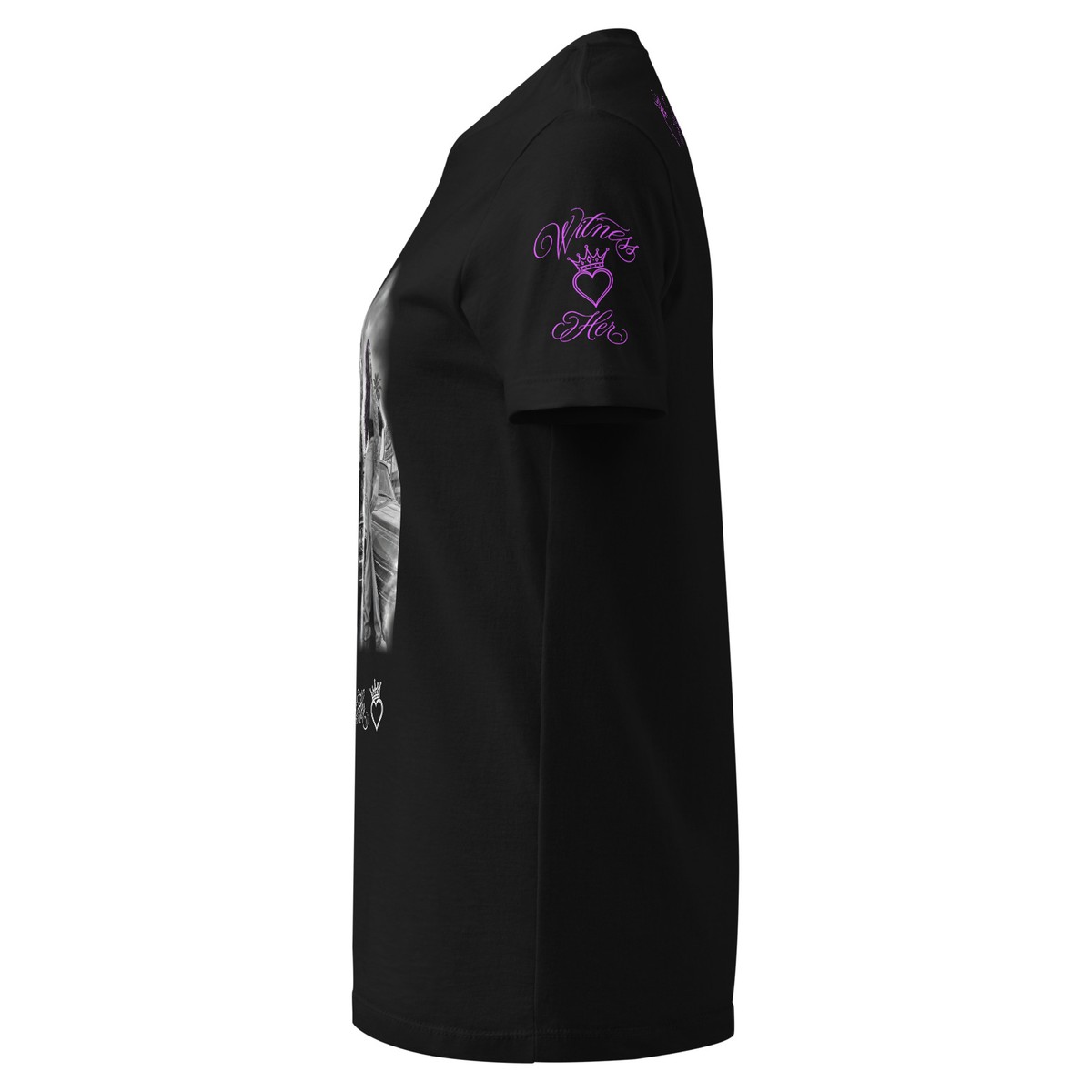 Witness Her — Whittier Women’s Tee (Black) — Black / Purple